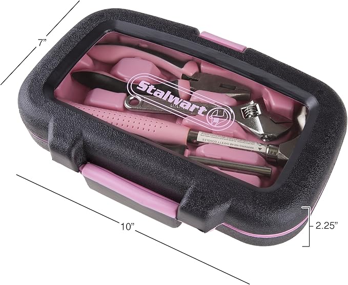 15-Piece Household Hand Tool Set with Carry Case – Tool Kit with Screwdrivers, Pliers, and Wrenches – Great for Home or Car