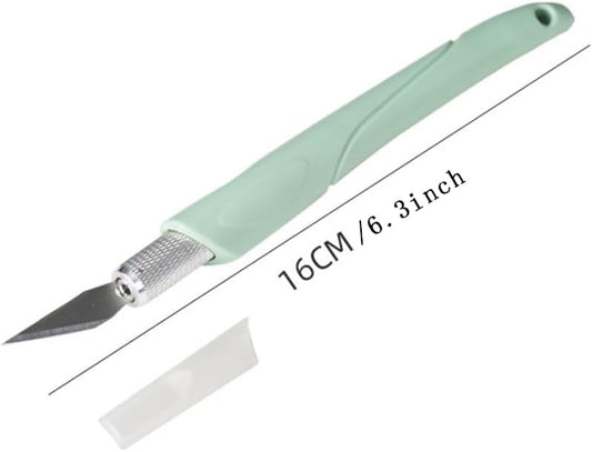 Craft Hobby Knife Exacto Knife with 10 Pcs Stainless Steel Blade Kit for DIY Art Work Cutting