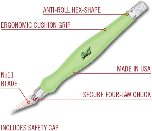 Fit Grip Craft Knife-green